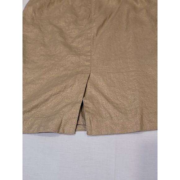 Spiegel Gold Pencil Skirt - Size 6 - Picture 5 of 8